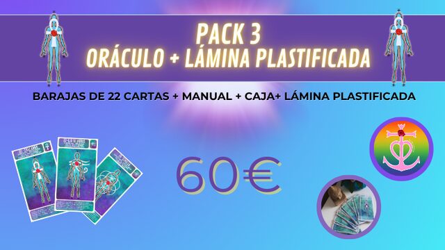 ORACULO HUMANO LUZ + LÁMINA PLASTIFICADA