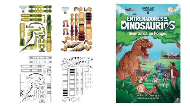 Entrenadores de dinosaurios. Pack allosaurus.