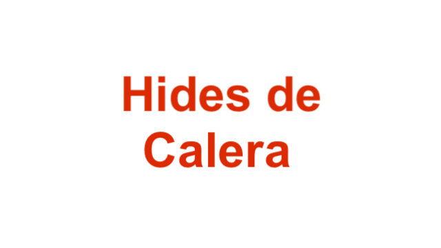 VEINTE PLAZAS EN LOS HIDES DE CALERA