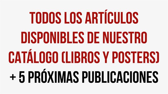 Catálogo completo + próximas publicaciones