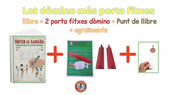 Lot: Llibre + Porta Fitxes del Dòmino d'instruments digital + Punt de llibre + Agraïments