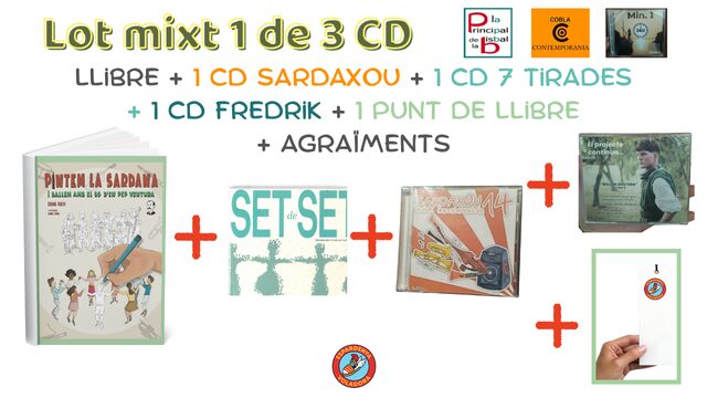 Lot mixt 1: 1 Llibre + 3 CD : 1 CD Set de Set + 1CD Sardaxou + 1 CD Fredrik + Agraïments