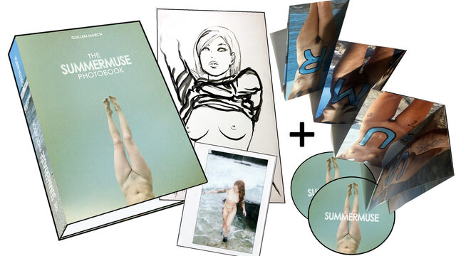 LIBRO con firma, sketch y Polaroid original