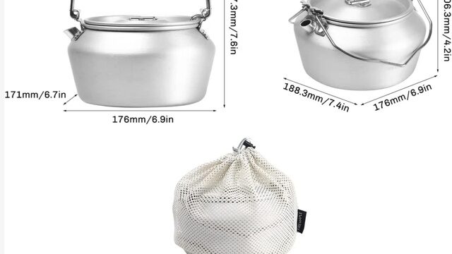 TETERA DE CAMPING Nimbus 1.2L Aluminum Kettle