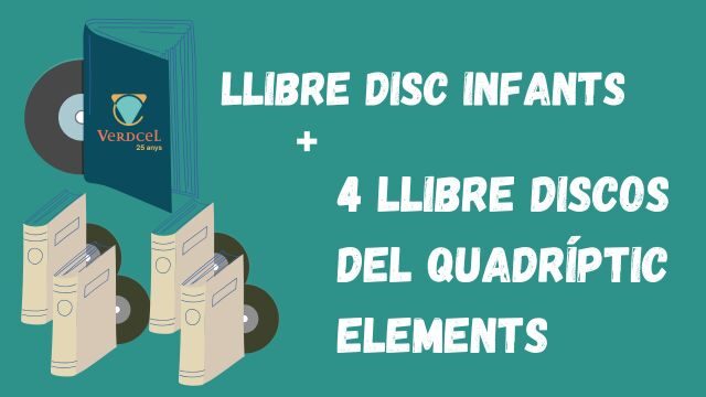 Llibre Disc Infants + Quadríptic Elements (4 Llibre-Discos)