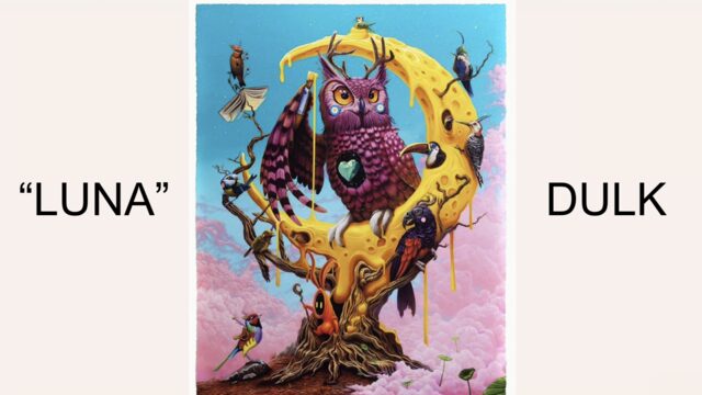 "LUNA" lámina de Dulk, firmada por el artista. Edición limitada y numerada.