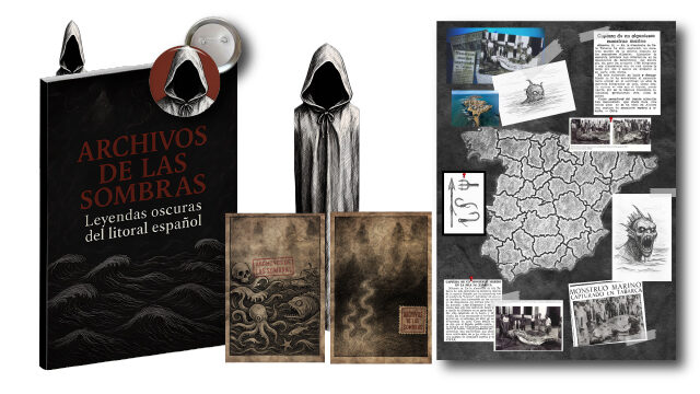 Libro físico + Pin + Marcapáginas + Postales marítimas + Póster