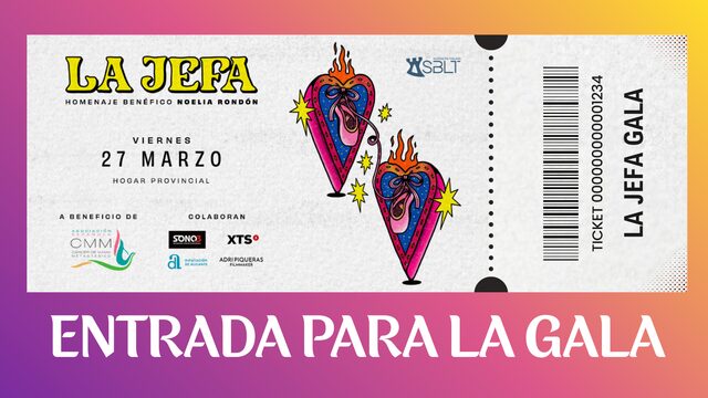 Entrada para la Gala Homenaje "La Jefa"