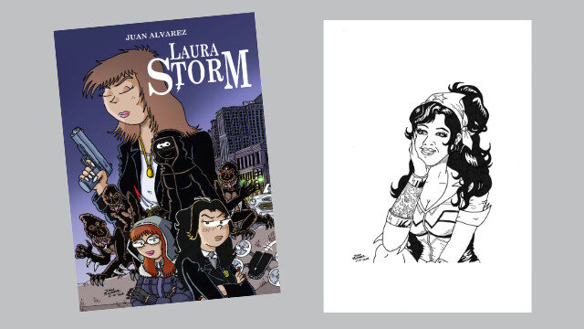 CÓMIC + DIBUJO A TINTA DE PERSONAJE