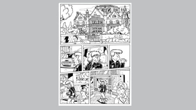 PÁGINA 14 DEL CÓMIC ORIGINAL A TINTA