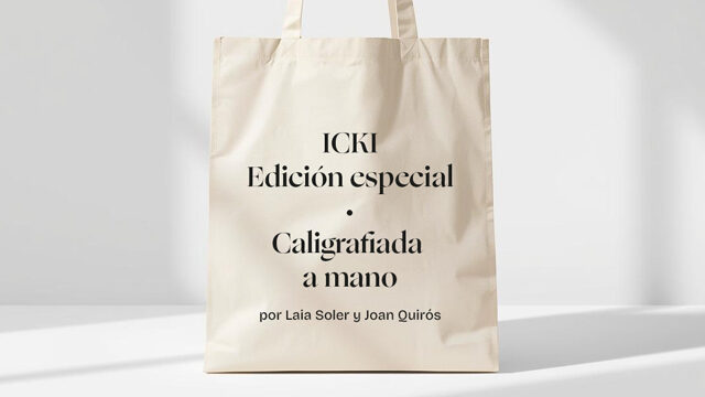 Edición exclusiva • Bolsa caligrafiada a mano por Joan Quirós y Laia Soler