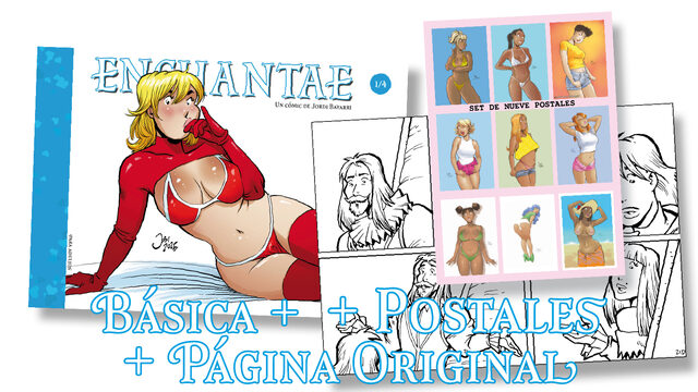 Enchantae Vol. 1 + página original + postales