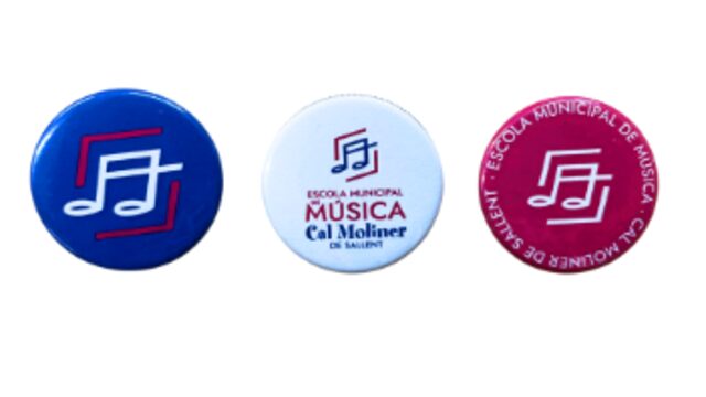 Tres models de xapes per escollir el que més t'agradi.