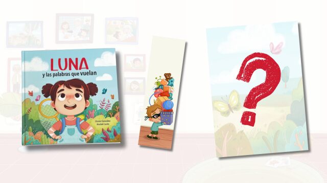 Libro + ilustración personalizada + marcapáginas