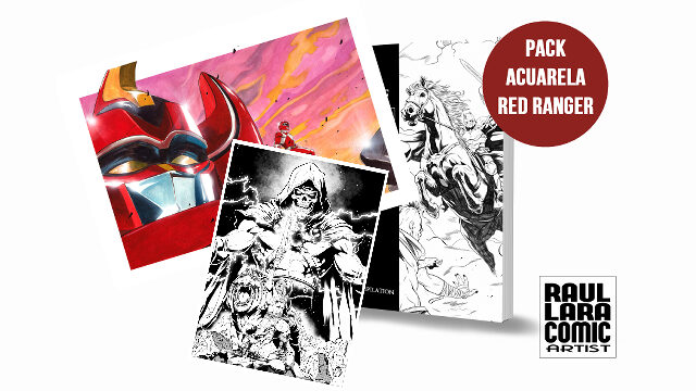 PACK ORIGINAL ACUARELA RED RANGER 