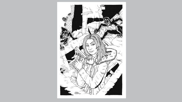 DIBUJO ORIGINAL ILUSTRACIÓN GALERíA 01