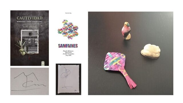 Libro "Cautividad" + Dibujo + Libro "Samfaines" + Artesanía