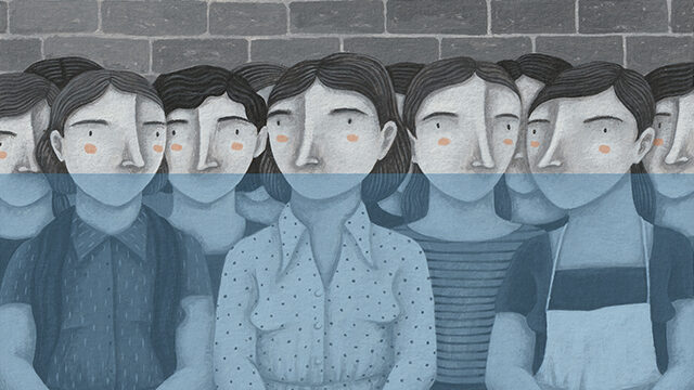 Original de la il·lustració “Silenciades” de l’artista Gemma Aguasca, accés al documental on line i aparèixer als crèdits del documental