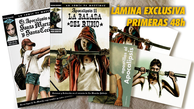 Cómic APOCALIPSIS 2: LA BALADA DEL RUBIO +Cómic APOCALIPSIS 1 +APOSTILLAS 48horas