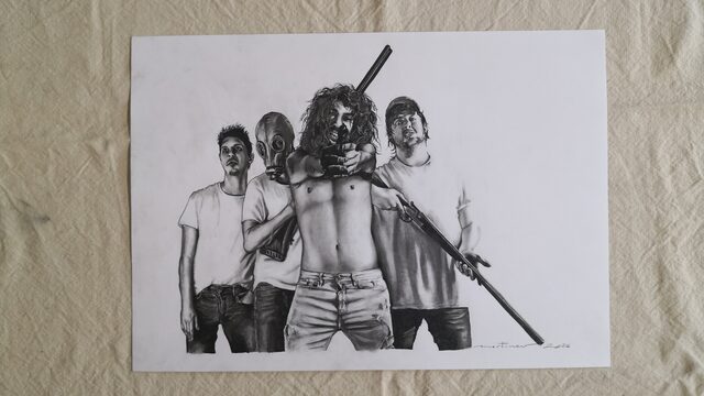 Ilustración original "La Banda del Rubio"