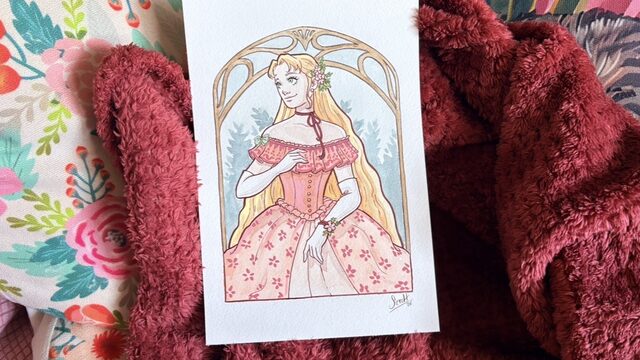 Original a acuarela de Margrethe