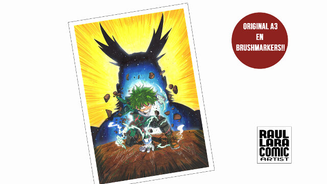 ORIGINAL A3 MY HERO ACADEMY BRUSHMARKERS