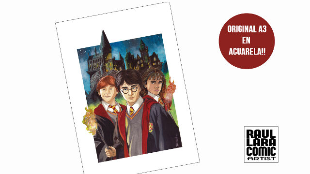 ORIGINAL A3 HARRY POTTER ACUARELA
