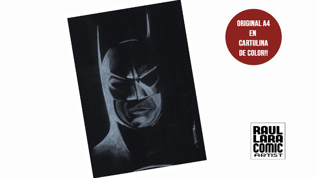 ORIGINAL A4 KEATON BATMAN CARTULINA NEGRA