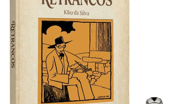 Libro RETRANCOS asinado cun debuxo do autor