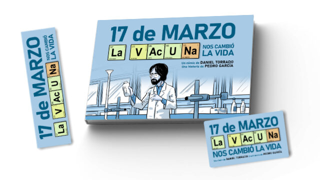 Cómic, marcapáginas e imán