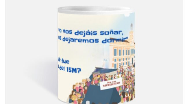 Libro y taza ilustrada