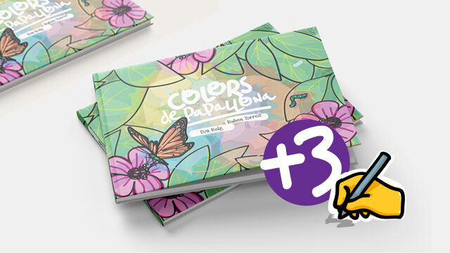 3 contes + signatura de l'autora i il·lustrador + 3 punts de llibre