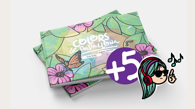 5 contes dedicats + 5 punts de llibre + aparició als Agraïments + cançó