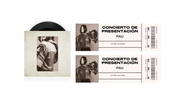 vinilo firmado + entrada doble concierto de presentación