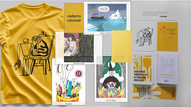 Castelao non o farIA + fanzine + dispositivo de creación + prints + caderno + colorear
