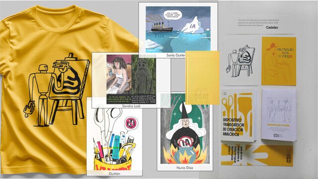 Castelao non o farIA + fanzine + dispositivo de creación + prints + caderno