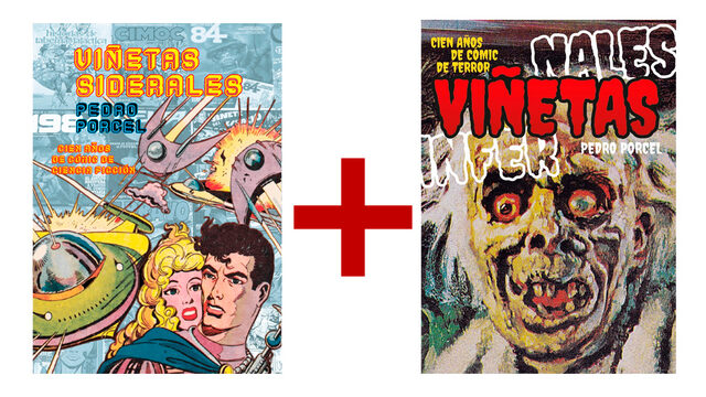 1 libro de 'Viñetas siderales' + 1 libro de 'Viñetas infernales', firmados por el autor