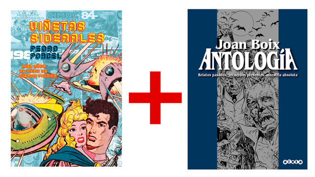 1 libro de 'Viñetas siderales' firmado + 1 'Antología de Joan Boix'