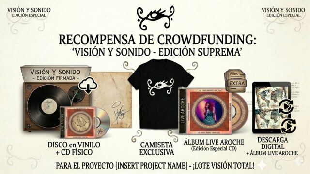 DISCO DE VINILO + CD físico + Album Live Aroche + camiseta + descarga digital