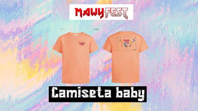 Camiseta diseñada por Berta color melocotón.