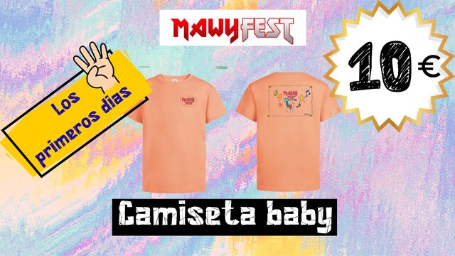Camiseta diseñada por Berta, color melocotón