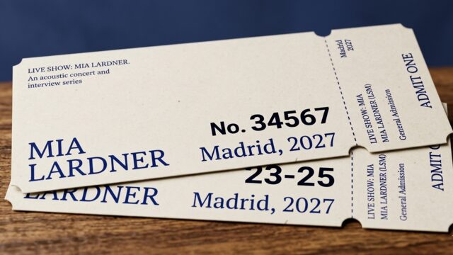 Ticket to my next live show