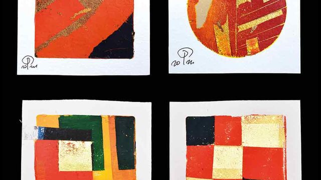 Obra original (10×10 cm) + tu nombre en el catálogo