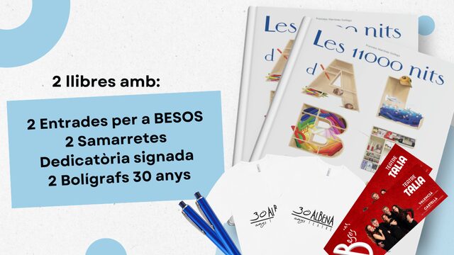 2 Libros + 2 Entradas + 2 Camisetas + 2 Bolígrafos