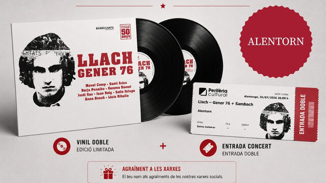 VINIL + ENTRADA DOBLE ALENTORN 26 JULIOL