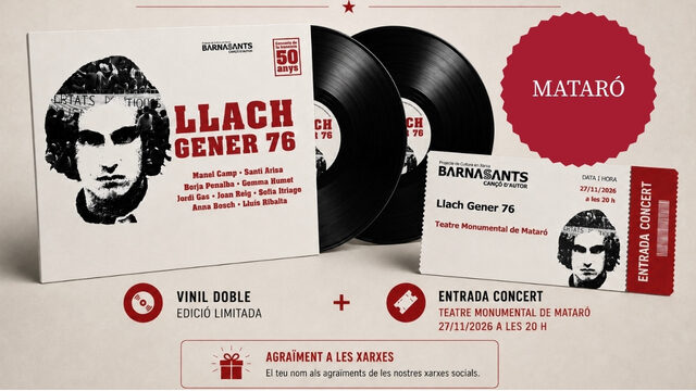 VINIL + ENTRADA MATARÓ 27 NOVEMBRE