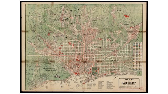 Plano de Barcelona 1913