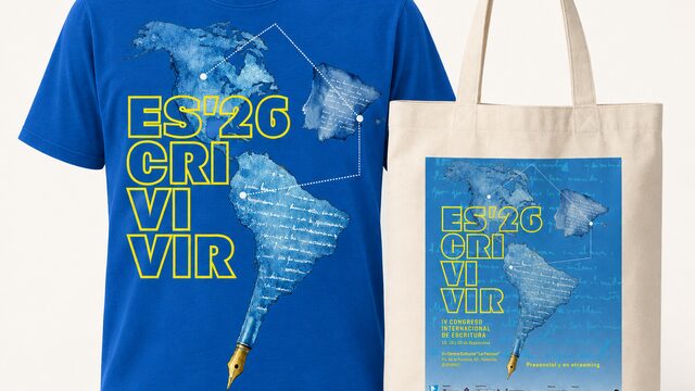 CAMISETA + TOTEBAG conmemorativa IV CONGRESO ESCRIVIVIR 2026