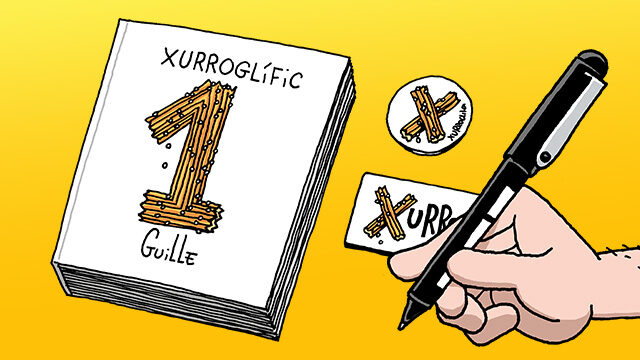 Xurroglífic vol.1 AMB DEDICATÒRIA + xapa + imant