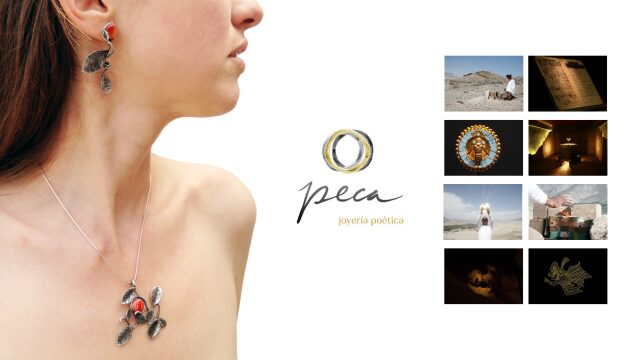 Conjunto de 3 joyas Peca Joyería Poética + 8 postales